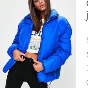Blue ultimate oversized puffer jacket